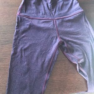 Lululemon Align Pants Cropped Red and Black